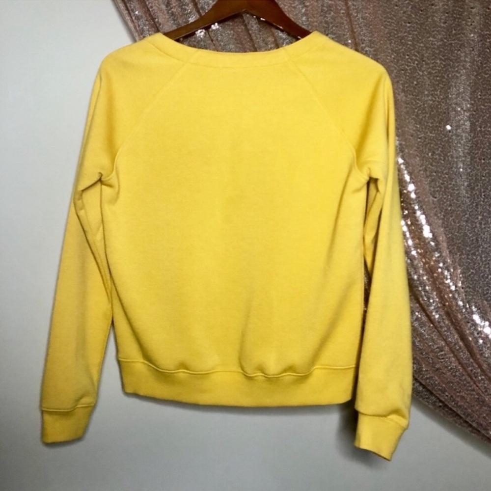 Rebecca Minkoff New Yellow Tie Up Sweatshirt XS - Picture 8 of 9